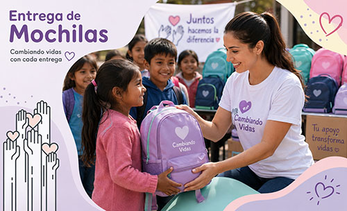 Entrega de mochilas y útiles escolares - RSE TEAMS